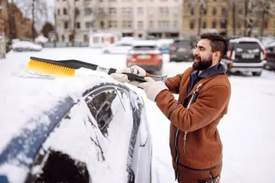 Car Snow Scraper & Børste – 60 cm med skraber og PVC børstehår