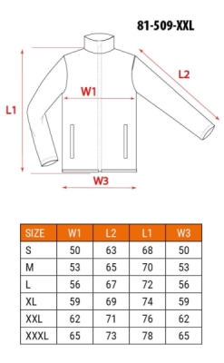 WORK FLEECE BASIC Arbejdsfleece – Sort – Str. L