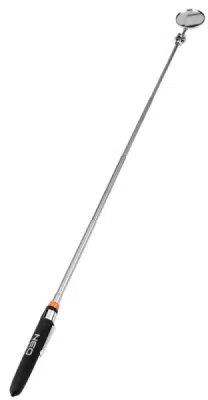Teleskopisk inspektionsspejl med gummihåndtag (180–480 mm)