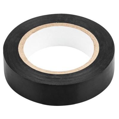 Sort isoleringstape i PVC – 15 mm x 0,13 mm x 10 m