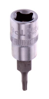 1/4" Torx-bit top (Sikkerhed/TORX SAFE) T8 – koldformet S2-stål, CRV50BV30