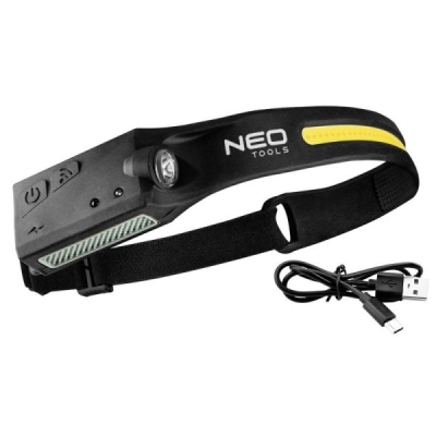 Neo LED Pandelampe med LED-bælte 2-i-1 og USB-opladning (IPX6) – 350 lm