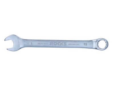 ROOKS kombinationsnøgle 11 mm – 12-kants profil, 15° bøjet hoved