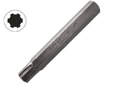 Ribe bit M6 x 75 mm (3/8") – S2 legeret stål, SUPER-STRONG