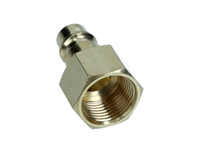 3/8" gevind hun – hurtigkobling til trykluft (messing, op til 12 bar)
