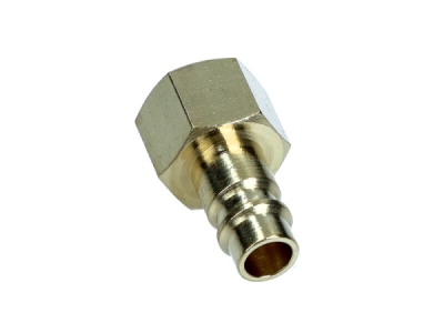3/8" gevind hun – hurtigkobling til trykluft (messing, op til 12 bar)