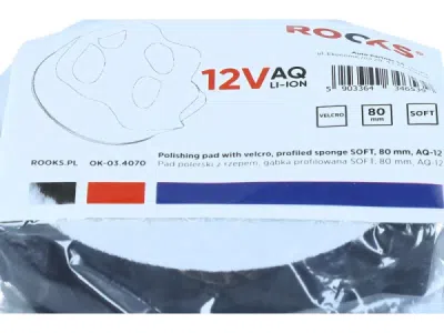 Poleringspad med velcro – blød profilspons, 75 mm (AQ-1)