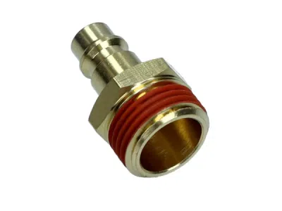 1/2" han-tilslutning til lynkobling i messing (12 bar)