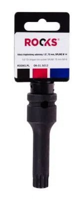 Impact bitsokkel 1/2", 75 mm, M14 spline