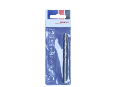 PRO metalboremaskinebor i HSS ∅ 6,5 mm – DIN 338, 135° spids