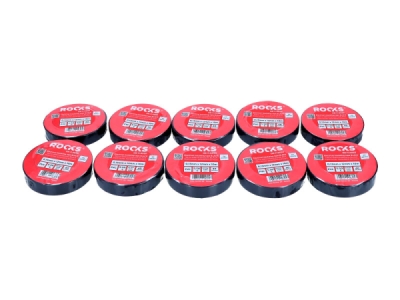 Rooks elektrisk isoleringstape i sort PVC – 0,13 mm x 12 mm x 10 m