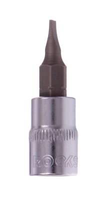 1/4" koldpresset socket-bithoved (SL4), 4 mm
