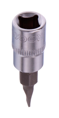 1/4" koldpresset socket-bithoved (SL4), 4 mm