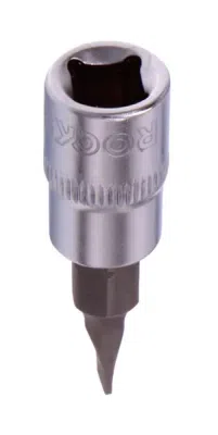 1/4" koldpresset socket-bithoved (SL4), 4 mm