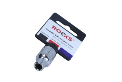 3/8" topnøgleindsats 6-kant – 7 mm (fast profil)