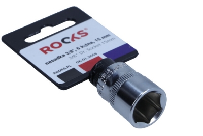 Topnøgleindsats 3/8” 6-kant, 15 mm (S-sæt)