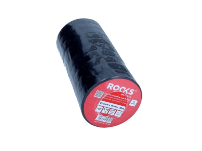 ROOKS Elektrisk isoleringstape i sort PVC – 0,13 mm x 15 mm x 20 m