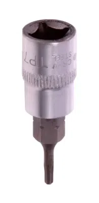 1/4" Torx safe T7 topbit / fatning – S2 stål (høj belastning)