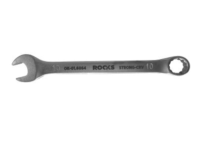 Rooks kombinationsnøgle 10 mm – 12-kant, 15° bøjet hoved, mikrofinish