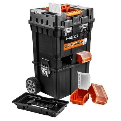 HD kompakt værktøjskasse på hjul – mobil arbejdsstation 40 x 40 x 70,5 cm