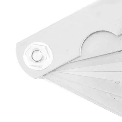 Følgelære (feeler gauge) med 26 blade i rustfrit stål – 0,04 til 0,63 mm