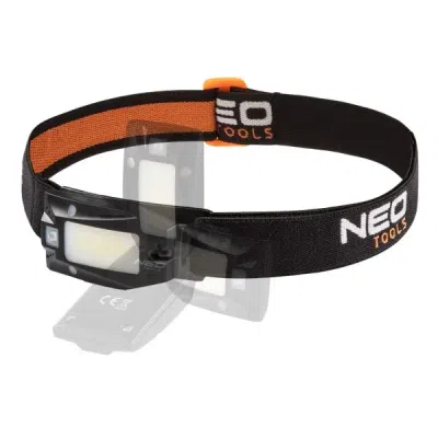 Genopladeligt pandelys med USB, 180 lm COB LED og bevægelsessensor