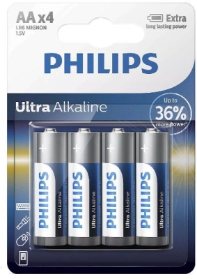 AA Ultra Alkaline Batteri LR6, 4 stk.