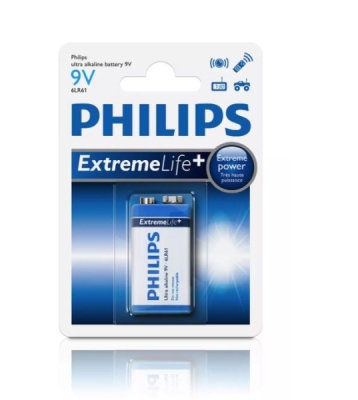 9V Ultra Alkaline Batteri 6LR61, 1 stk