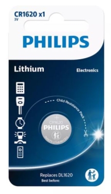 CR1620 3,0V Lithium Knapcellebatteri (16,0 × 2,0 mm), 1 stk.