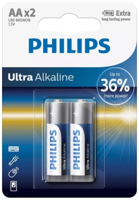 AA Ultra Alkaline Batteri LR6, 2 stk.