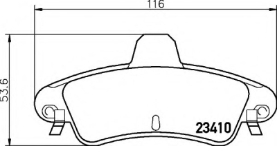 Bremseklodser HELLA PAGID T1536