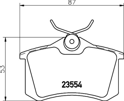 Bremseklodser HELLA PAGID T1643