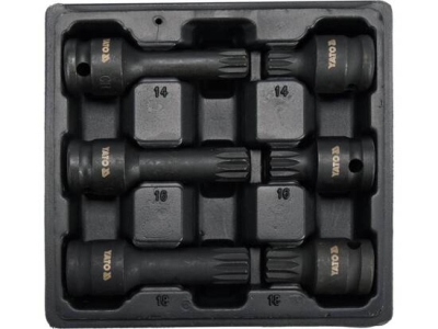 Slagtoppe splines 1/2"