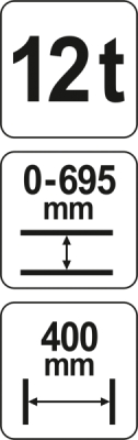 Værkstedspresse 12 tons