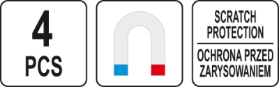 4 magnetiske hylder til værkstedsvogn