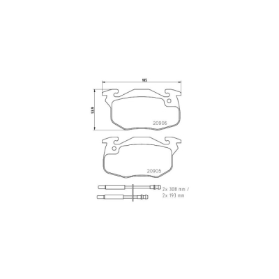 Bremseklodser HELLA PAGID T9029