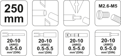 Afisoleringstang 250mm