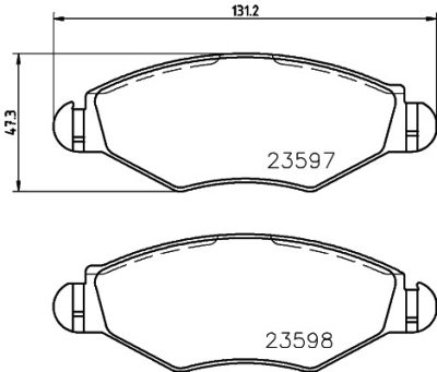 Bremseklodser HELLA PAGID T1245