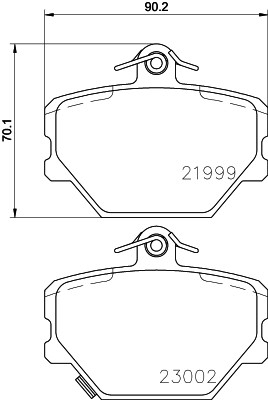Bremseklodser HELLA PAGID T1176