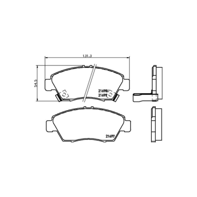 Bremseklodser HELLA PAGID T3024