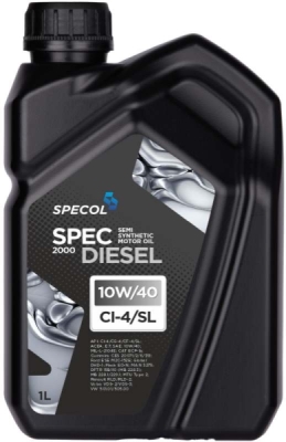 Specol Spec Diesel 10W-40 – 1L (API SL/CF-4/CG-4/CI-4, ACEA E7)