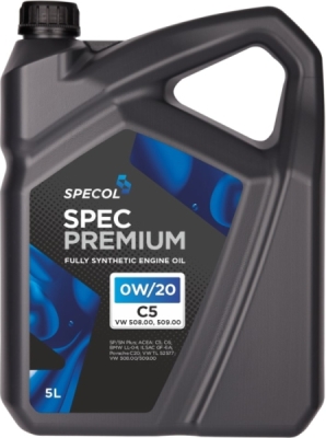 SPEC Premium 0W-20 motorolie – 5 liter