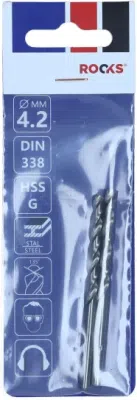 PRO metalbor 4,2 mm HSS-G M2 – 2 stk.