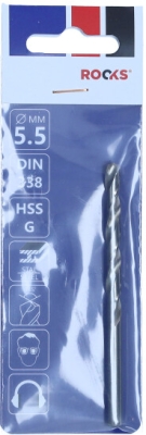PRO metalbor 5,5 mm HSS-G M2 DIN 338