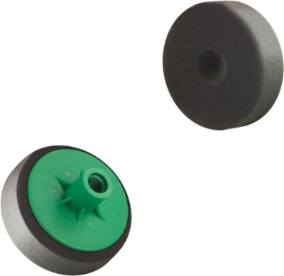 BOL blød polersvamp Ø80 mm med M14-gevind – sort
