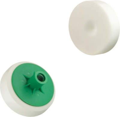 Hvid polersvamp 80 mm – hård med M14-gevind