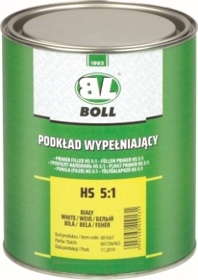 BOLL HS 2K Fyldeprimer 5:1 Hvid – 800 ml