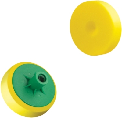 Polersvamp Ø80 mm gul mediumhård med M14-gevind