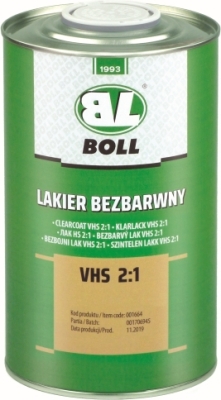 BOLL VHS 2:1 klarlak 1 liter