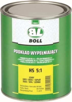 BOLL HS 2K Fyldeprimer 5:1 – Grå, 800 ml